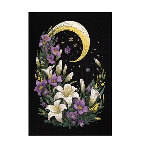 Puzzle 300 Teile Mond Puzzle Lilie DIY Kreative Holz Jigsaws für Erwachsene mit Geschenkbox Verpackung, Impossible Herausfordernde Familie Aktivität Spiele, Geschenke für Frauen 38x26cm D-1398 Puzzle 300 Teile Mond Puzzle Lilie DIY Kreative Holz Jigsaws für Erwachsene mit Geschenkbox Verpackung, Impossible Herausfordernde Familie Aktivität Spiele, Geschenke für Frauen 38x26cm D-1398 von Wehsaeho