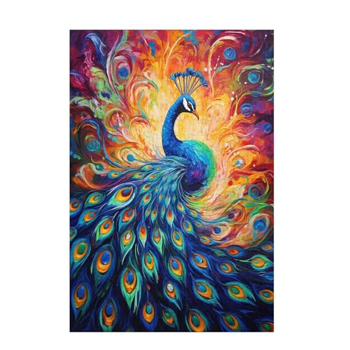 Puzzle 300 Teile Tier Puzzle Pfau DIY Kreative Holz Jigsaws für Erwachsene mit Geschenkbox Verpackung, Impossible Herausfordernde Familie Aktivität Spiele, Wohnzimmer Deko Geschenke 38x26cm D-1364 Puzzle 300 Teile Tier Puzzle Pfau DIY Kreative Holz Jigsaws für Erwachsene mit Geschenkbox Verpackung, Impossible Herausfordernde Familie Aktivität Spiele, Wohnzimmer Deko Geschenke 38x26cm D-1364 von Wehsaeho