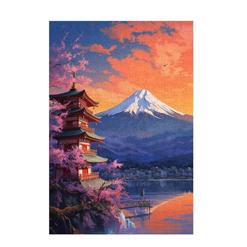 Puzzle 300 Teile Vulkan Fuji Puzzle Kirschblüten DIY Kreative Holz Jigsaws für Erwachsene mit Geschenkbox Verpackung, Impossible Herausfordernde Familie Aktivität Spiele, Zimmer Deko 38x26cm D-1587 Puzzle 300 Teile Vulkan Fuji Puzzle Kirschblüten DIY Kreative Holz Jigsaws für Erwachsene mit Geschenkbox Verpackung, Impossible Herausfordernde Familie Aktivität Spiele, Zimmer Deko 38x26cm D-1587 von Wehsaeho