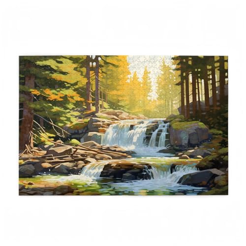 Puzzle 300 Teile Wald Puzzle Fallen DIY Kreative Holz Jigsaws für Erwachsene mit Geschenkbox Verpackung, Impossible Herausfordernde Familie Aktivität Spiele, Geschenke für Frauen 38x26cm D-673 Puzzle 300 Teile Wald Puzzle Fallen DIY Kreative Holz Jigsaws für Erwachsene mit Geschenkbox Verpackung, Impossible Herausfordernde Familie Aktivität Spiele, Geschenke für Frauen 38x26cm D-673 von Wehsaeho