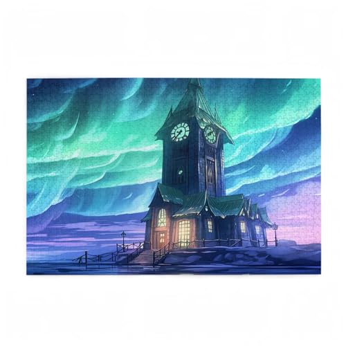 Puzzle 3000 Teile Aurora Puzzle Karikatur DIY Kreative Holz Jigsaws für Erwachsene mit Geschenkbox Verpackung, Impossible Herausfordernde Familie Aktivität Spiele, Deko Wohnzimmer 81x122cm D-133 von Wehsaeho