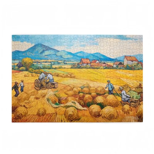 Puzzle 3000 Teile Bauernhof Puzzle Berg DIY Kreative Holz Jigsaws für Erwachsene mit Geschenkbox Verpackung, Impossible Herausfordernde Familie Aktivität Spiele, Deko Wohnzimmer 81x122cm D-642 von Wehsaeho