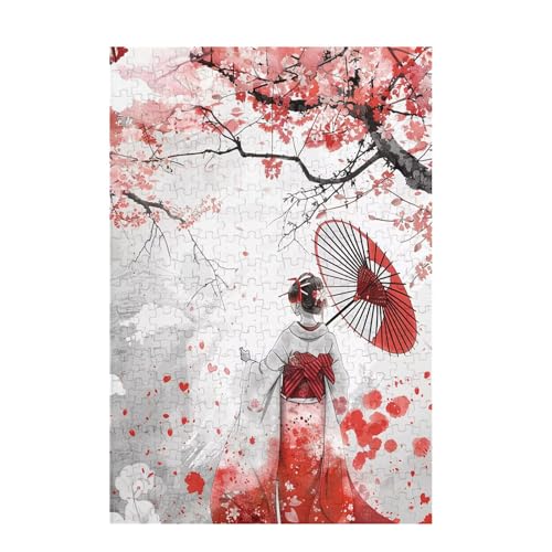 Puzzle 3000 Teile Baum Puzzle Japan DIY Kreative Holz Jigsaws für Erwachsene mit Geschenkbox, Impossible Herausfordernde Familie Aktivität Spiele, Deko Wohnzimmer, Geschenke für Frauen 81x122cm D-1562 von Wehsaeho