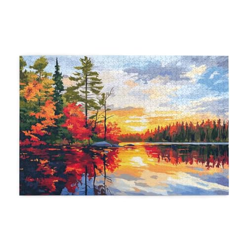 Puzzle 3000 Teile Baum Puzzle Sonnenuntergang DIY Kreative Holz Jigsaws für Erwachsene, Impossible Herausfordernde Familie Aktivität Spiele, Deko Wohnzimmer, Geschenke für Frauen 81x122cm E-1171 Puzzle 3000 Teile Baum Puzzle Sonnenuntergang DIY Kreative Holz Jigsaws für Erwachsene, Impossible Herausfordernde Familie Aktivität Spiele, Deko Wohnzimmer, Geschenke für Frauen 81x122cm E-1171 von Wehsaeho