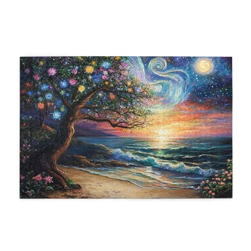 Puzzle 3000 Teile Baum des Lebens Puzzle Strand DIY Kreative Holz Jigsaws für Erwachsene, Impossible Herausfordernde Familie Aktivität Spiele, Deko Wohnzimmer, Geschenke für Frauen 81x122cm E-1550 Puzzle 3000 Teile Baum des Lebens Puzzle Strand DIY Kreative Holz Jigsaws für Erwachsene, Impossible Herausfordernde Familie Aktivität Spiele, Deko Wohnzimmer, Geschenke für Frauen 81x122cm E-1550 von Wehsaeho