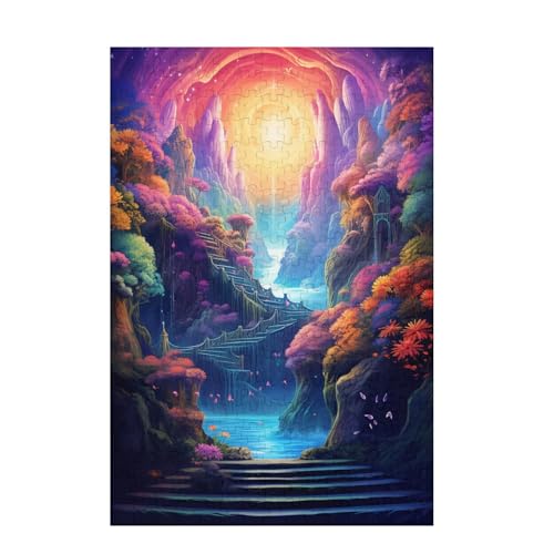 Puzzle 3000 Teile Berg Puzzle Farbe DIY Kreative Holz Jigsaws für Erwachsene mit Geschenkbox, Impossible Herausfordernde Familie Aktivität Spiele, Deko Wohnzimmer, Geschenke für Frauen 81x122cm D-1316 von Wehsaeho