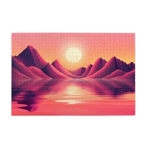 Puzzle 3000 Teile Berg Puzzle Sonnenuntergang DIY Kreative Holz Jigsaws für Erwachsene, Impossible Herausfordernde Familie Aktivität Spiele, Deko Wohnzimmer, Geschenke für Frauen 81x122cm E-1473 Puzzle 3000 Teile Berg Puzzle Sonnenuntergang DIY Kreative Holz Jigsaws für Erwachsene, Impossible Herausfordernde Familie Aktivität Spiele, Deko Wohnzimmer, Geschenke für Frauen 81x122cm E-1473 von Wehsaeho
