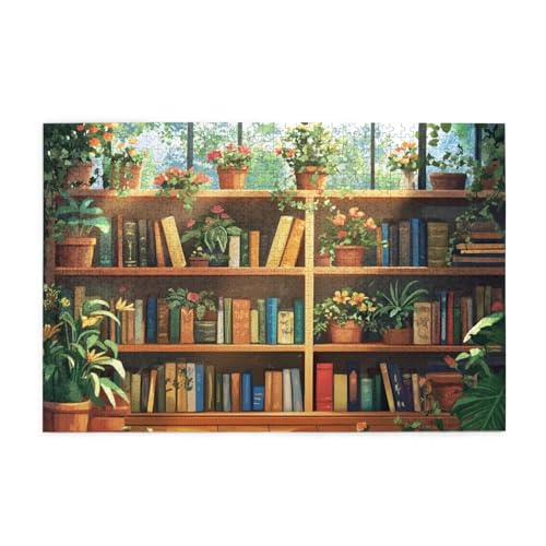 Puzzle 3000 Teile Bibliothek Puzzle Blume DIY Kreative Holz Jigsaws für Erwachsene mit Geschenkbox Verpackung, Impossible Herausfordernde Familie Aktivität Spiele, Wanddeko Geschenke 81x122cm E-1718 Puzzle 3000 Teile Bibliothek Puzzle Blume DIY Kreative Holz Jigsaws für Erwachsene mit Geschenkbox Verpackung, Impossible Herausfordernde Familie Aktivität Spiele, Wanddeko Geschenke 81x122cm E-1718 von Wehsaeho