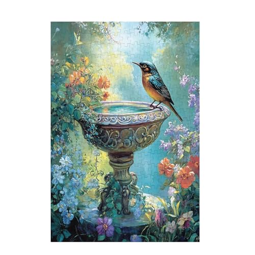 Puzzle 3000 Teile Bird Puzzle Blume DIY Kreative Holz Jigsaws für Erwachsene mit Geschenkbox, Impossible Herausfordernde Familie Aktivität Spiele, Deko Wohnzimmer, Geschenke für Frauen 81x122cm D-816 von Wehsaeho