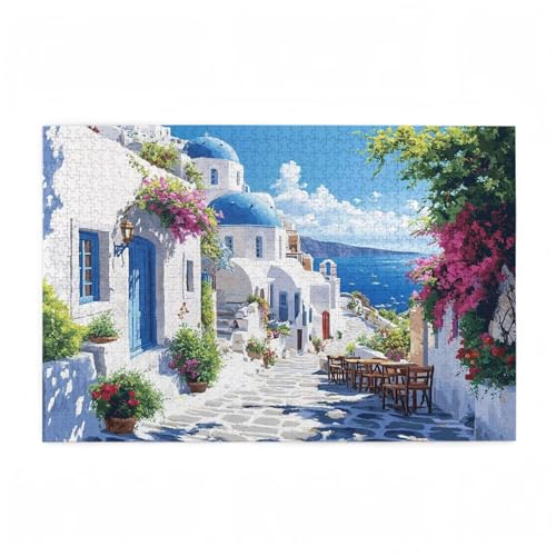 Puzzle 3000 Teile Blume Puzzle Meer DIY Kreative Holz Jigsaws für Erwachsene mit Geschenkbox, Impossible Herausfordernde Familie Aktivität Spiele, Deko Wohnzimmer, Geschenke für Frauen 81x122cm D-497 von Wehsaeho