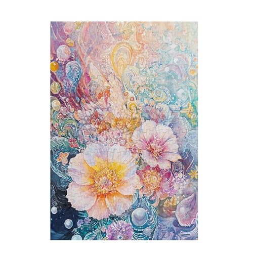 Puzzle 3000 Teile Blume Puzzle Retro DIY Kreative Holz Jigsaws für Erwachsene mit Geschenkbox Verpackung, Impossible Herausfordernde Familie Aktivität Spiele, Geschenke für Frauen 81x122cm D-1142 von Wehsaeho
