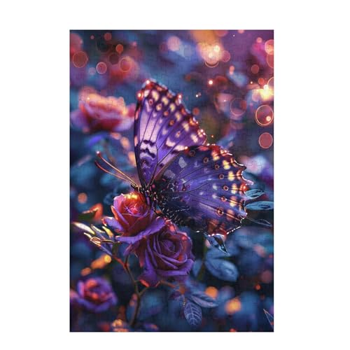 Puzzle 3000 Teile Blume Puzzle Schmetterling DIY Kreative Holz Jigsaws für Erwachsene mit Geschenkbox Verpackung, Impossible Herausfordernde Familie Aktivität Spiele, Deko Wohnzimmer 81x122cm D-1138 von Wehsaeho