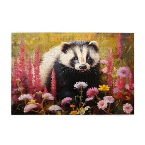 Puzzle 3000 Teile Blume Puzzle Tier DIY Kreative Holz Jigsaws für Erwachsene mit Geschenkbox Verpackung, Impossible Herausfordernde Familie Aktivität Spiele, Deko Wohnzimmer Geschenke 81x122cm E-296 von Wehsaeho