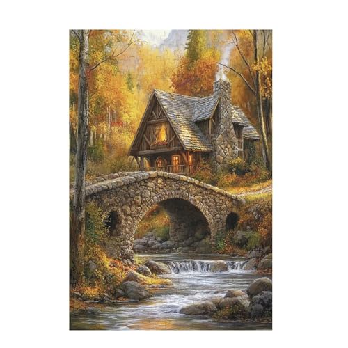 Puzzle 3000 Teile Brücke Puzzle Wald DIY Kreative Holz Jigsaws für Erwachsene mit Geschenkbox, Impossible Herausfordernde Familie Aktivität Spiele, Deko Wohnzimmer, Geschenke für Frauen 81x122cm D-845 Puzzle 3000 Teile Brücke Puzzle Wald DIY Kreative Holz Jigsaws für Erwachsene mit Geschenkbox, Impossible Herausfordernde Familie Aktivität Spiele, Deko Wohnzimmer, Geschenke für Frauen 81x122cm D-845 von Wehsaeho