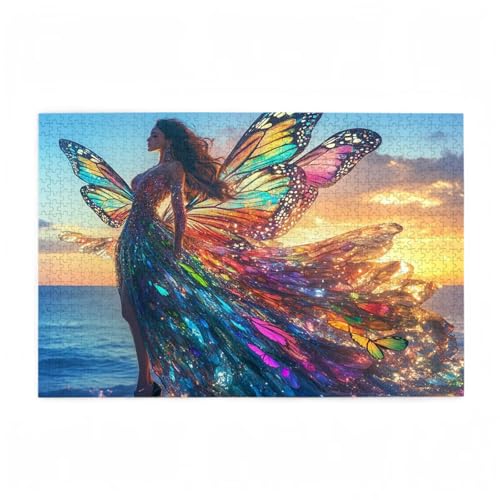 Puzzle 3000 Teile Engel Puzzle Schmetterling DIY Kreative Holz Jigsaws für Erwachsene mit Geschenkbox Verpackung, Impossible Herausfordernde Familie Aktivität Spiele, Deko Wohnzimmer 81x122cm D-549 Puzzle 3000 Teile Engel Puzzle Schmetterling DIY Kreative Holz Jigsaws für Erwachsene mit Geschenkbox Verpackung, Impossible Herausfordernde Familie Aktivität Spiele, Deko Wohnzimmer 81x122cm D-549 von Wehsaeho