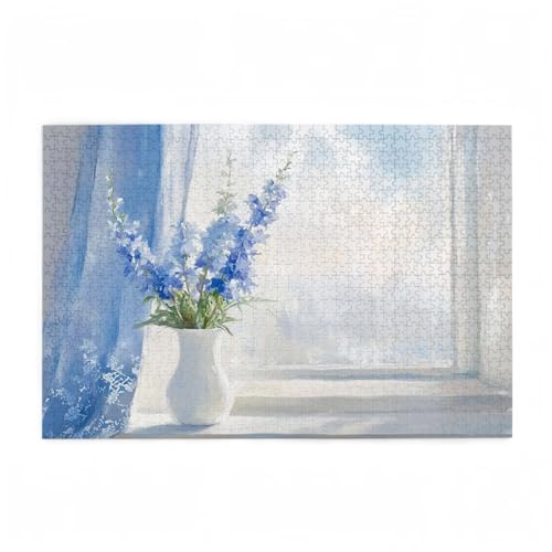 Puzzle 3000 Teile Fensterbank Puzzle Einfachheit DIY Kreative Holz Jigsaws für Erwachsene mit Geschenkbox Verpackung, Impossible Herausfordernde Familie Aktivität Spiele, Zimmer Deko 81x122cm D-378 von Wehsaeho