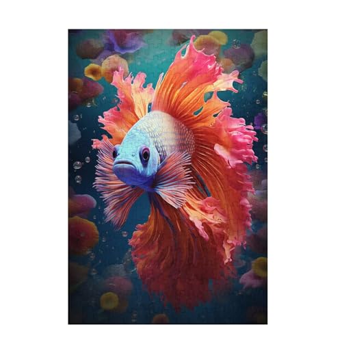 Puzzle 3000 Teile Fisch Puzzle Tier DIY Kreative Holz Jigsaws für Erwachsene mit Geschenkbox, Impossible Herausfordernde Familie Aktivität Spiele, Deko Wohnzimmer, Geschenke für Frauen 81x122cm D-1324 Puzzle 3000 Teile Fisch Puzzle Tier DIY Kreative Holz Jigsaws für Erwachsene mit Geschenkbox, Impossible Herausfordernde Familie Aktivität Spiele, Deko Wohnzimmer, Geschenke für Frauen 81x122cm D-1324 von Wehsaeho