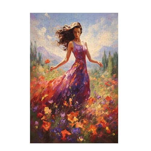 Puzzle 3000 Teile Frau Puzzle Berg DIY Kreative Holz Jigsaws für Erwachsene mit Geschenkbox, Impossible Herausfordernde Familie Aktivität Spiele, Deko Wohnzimmer, Geschenke für Frauen 81x122cm D-1379 von Wehsaeho
