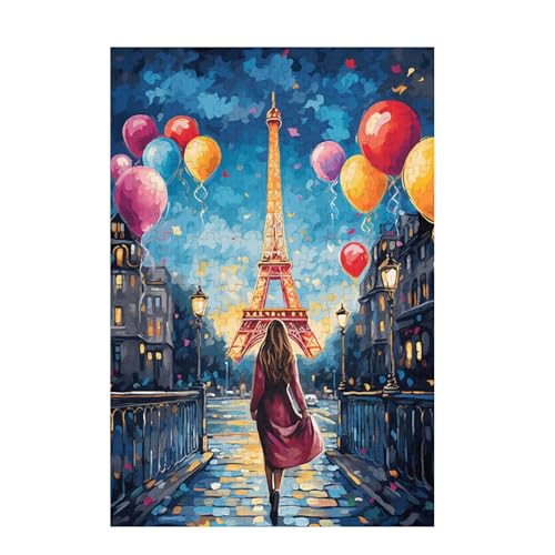 Puzzle 3000 Teile Frau Puzzle Frankreich DIY Kreative Holz Jigsaws für Erwachsene mit Geschenkbox Verpackung, Impossible Herausfordernde Familie Aktivität Spiele, Deko Wohnzimmer 81x122cm D-1485 von Wehsaeho