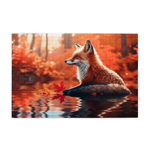 Puzzle 3000 Teile Fuchs Puzzle Herbst DIY Kreative Holz Jigsaws für Erwachsene mit Geschenkbox Verpackung, Impossible Herausfordernde Familie Aktivität Spiele, Deko Wohnzimmer Geschenke 81x122cm E-79 Puzzle 3000 Teile Fuchs Puzzle Herbst DIY Kreative Holz Jigsaws für Erwachsene mit Geschenkbox Verpackung, Impossible Herausfordernde Familie Aktivität Spiele, Deko Wohnzimmer Geschenke 81x122cm E-79 von Wehsaeho