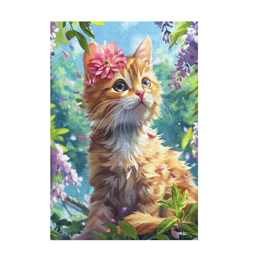 Puzzle 3000 Teile Katze Puzzle Blume DIY Kreative Holz Jigsaws für Erwachsene mit Geschenkbox, Impossible Herausfordernde Familie Aktivität Spiele, Deko Wohnzimmer, Geschenke für Frauen 81x122cm D-983 Puzzle 3000 Teile Katze Puzzle Blume DIY Kreative Holz Jigsaws für Erwachsene mit Geschenkbox, Impossible Herausfordernde Familie Aktivität Spiele, Deko Wohnzimmer, Geschenke für Frauen 81x122cm D-983 von Wehsaeho