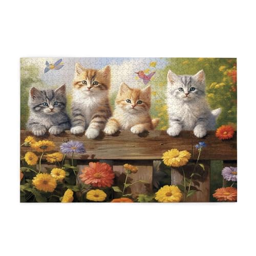 Puzzle 3000 Teile Katze Puzzle Blume DIY Kreative Holz Jigsaws für Erwachsene mit Geschenkbox Verpackung, Impossible Herausfordernde Familie Aktivität Spiele, Deko Wohnzimmer Geschenke 81x122cm E-761 Puzzle 3000 Teile Katze Puzzle Blume DIY Kreative Holz Jigsaws für Erwachsene mit Geschenkbox Verpackung, Impossible Herausfordernde Familie Aktivität Spiele, Deko Wohnzimmer Geschenke 81x122cm E-761 von Wehsaeho
