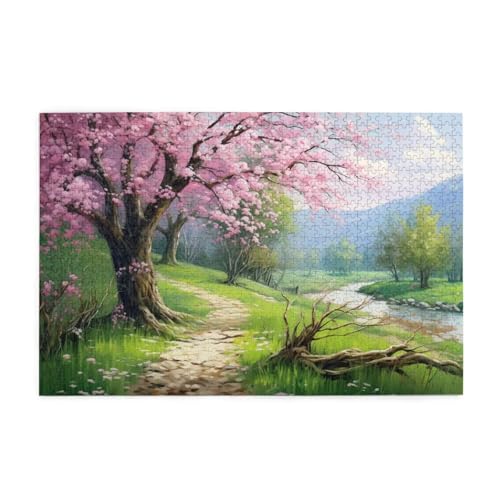 Puzzle 3000 Teile Kirschblüten Puzzle Berg DIY Kreative Holz Jigsaws für Erwachsene mit Geschenkbox Verpackung, Impossible Herausfordernde Familie Aktivität Spiele, Wanddeko Geschenke 81x122cm E-661 Puzzle 3000 Teile Kirschblüten Puzzle Berg DIY Kreative Holz Jigsaws für Erwachsene mit Geschenkbox Verpackung, Impossible Herausfordernde Familie Aktivität Spiele, Wanddeko Geschenke 81x122cm E-661 von Wehsaeho