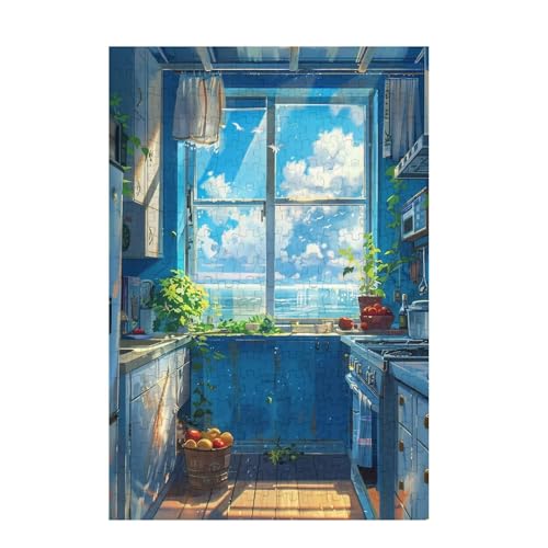 Puzzle 3000 Teile Küche Puzzle Wolke DIY Kreative Holz Jigsaws für Erwachsene mit Geschenkbox Verpackung, Impossible Herausfordernde Familie Aktivität Spiele, Geschenke für Frauen 81x122cm D-1580 von Wehsaeho