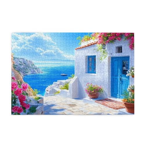 Puzzle 3000 Teile Landschaft Puzzle Meer DIY Kreative Holz Jigsaws für Erwachsene, Geschenkbox Verpackung, Impossible Herausfordernde Familie Aktivität Spiele, Deko Wohnzimmer Geschenke 81x122cm E-236 von Wehsaeho