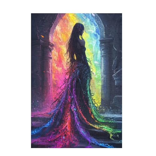 Puzzle 3000 Teile Mädchen Puzzle gotisch DIY Kreative Holz Jigsaws für Erwachsene mit Geschenkbox Verpackung, Impossible Herausfordernde Familie Aktivität Spiele, Deko Wohnzimmer 81x122cm D-1019 von Wehsaeho