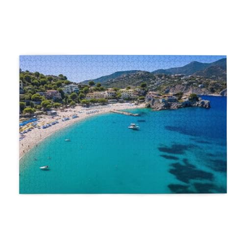 Puzzle 3000 Teile Meer Puzzle Landschaft DIY Kreative Holz Jigsaws für Erwachsene, Geschenkbox Verpackung, Impossible Herausfordernde Familie Aktivität Spiele, Deko Wohnzimmer Geschenke 81x122cm E-140 von Wehsaeho