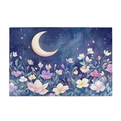 Puzzle 3000 Teile Mond Puzzle Blume DIY Kreative Holz Jigsaws für Erwachsene mit Geschenkbox, Impossible Herausfordernde Familie Aktivität Spiele, Deko Wohnzimmer, Geschenke für Frauen 81x122cm D-402 Puzzle 3000 Teile Mond Puzzle Blume DIY Kreative Holz Jigsaws für Erwachsene mit Geschenkbox, Impossible Herausfordernde Familie Aktivität Spiele, Deko Wohnzimmer, Geschenke für Frauen 81x122cm D-402 von Wehsaeho