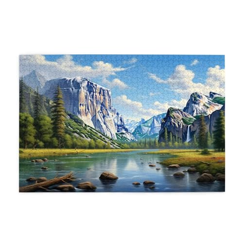 Puzzle 3000 Teile Natürliche Landschaft Puzzle Baum DIY Kreative Holz Jigsaws für Erwachsene, Impossible Herausfordernde Familie Aktivität Spiele, Deko Wohnzimmer, Geschenke für Frauen 81x122cm E-397 von Wehsaeho