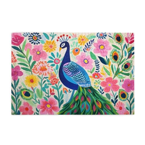 Puzzle 3000 Teile Pfau Puzzle Blume DIY Kreative Holz Jigsaws für Erwachsene mit Geschenkbox Verpackung, Impossible Herausfordernde Familie Aktivität Spiele, Deko Wohnzimmer Geschenke 81x122cm E-561 Puzzle 3000 Teile Pfau Puzzle Blume DIY Kreative Holz Jigsaws für Erwachsene mit Geschenkbox Verpackung, Impossible Herausfordernde Familie Aktivität Spiele, Deko Wohnzimmer Geschenke 81x122cm E-561 von Wehsaeho