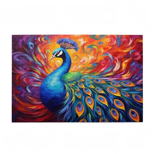Puzzle 3000 Teile Pfau Puzzle Tier DIY Kreative Holz Jigsaws für Erwachsene mit Geschenkbox Verpackung, Impossible Herausfordernde Familie Aktivität Spiele, Geschenke für Frauen 81x122cm D-702 Puzzle 3000 Teile Pfau Puzzle Tier DIY Kreative Holz Jigsaws für Erwachsene mit Geschenkbox Verpackung, Impossible Herausfordernde Familie Aktivität Spiele, Geschenke für Frauen 81x122cm D-702 von Wehsaeho