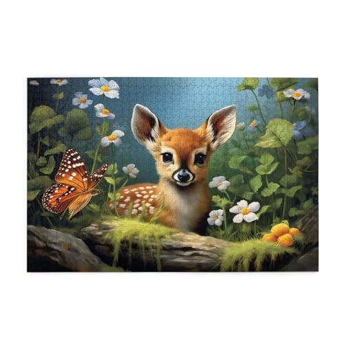 Puzzle 3000 Teile REH Puzzle Schmetterling DIY Kreative Holz Jigsaws für Erwachsene mit Geschenkbox Verpackung, Impossible Herausfordernde Familie Aktivität Spiele, Wanddeko Geschenke 81x122cm E-841 von Wehsaeho