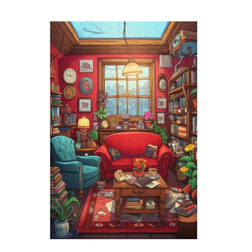 Puzzle 3000 Teile Retro Puzzle Bücherregal DIY Kreative Holz Jigsaws für Erwachsene mit Geschenkbox Verpackung, Impossible Herausfordernde Familie Aktivität Spiele, Deko Wohnzimmer 81x122cm D-1451 Puzzle 3000 Teile Retro Puzzle Bücherregal DIY Kreative Holz Jigsaws für Erwachsene mit Geschenkbox Verpackung, Impossible Herausfordernde Familie Aktivität Spiele, Deko Wohnzimmer 81x122cm D-1451 von Wehsaeho