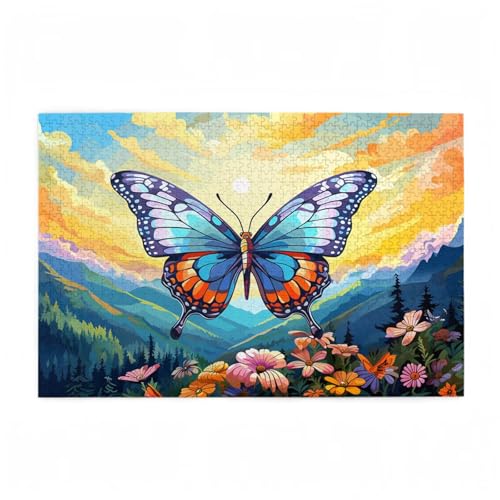 Puzzle 3000 Teile Schmetterling Puzzle Berg DIY Kreative Holz Jigsaws für Erwachsene mit Geschenkbox Verpackung, Impossible Herausfordernde Familie Aktivität Spiele, Deko Wohnzimmer 81x122cm D-524 Puzzle 3000 Teile Schmetterling Puzzle Berg DIY Kreative Holz Jigsaws für Erwachsene mit Geschenkbox Verpackung, Impossible Herausfordernde Familie Aktivität Spiele, Deko Wohnzimmer 81x122cm D-524 von Wehsaeho