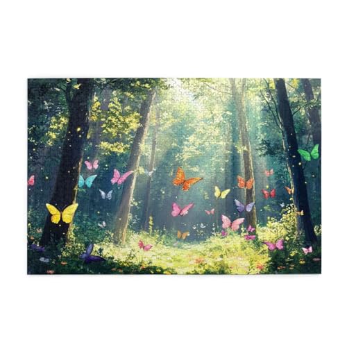 Puzzle 3000 Teile Schmetterling Puzzle Wald DIY Kreative Holz Jigsaws für Erwachsene, Impossible Herausfordernde Familie Aktivität Spiele, Deko Wohnzimmer, Geschenke für Frauen 81x122cm E-1838 Puzzle 3000 Teile Schmetterling Puzzle Wald DIY Kreative Holz Jigsaws für Erwachsene, Impossible Herausfordernde Familie Aktivität Spiele, Deko Wohnzimmer, Geschenke für Frauen 81x122cm E-1838 von Wehsaeho