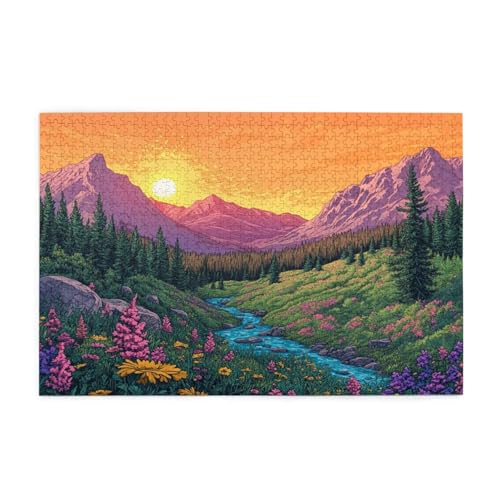Puzzle 3000 Teile Sonnenuntergang Puzzle Berg DIY Kreative Holz Jigsaws für Erwachsene, Impossible Herausfordernde Familie Aktivität Spiele, Deko Wohnzimmer, Geschenke für Frauen 81x122cm E-1100 Puzzle 3000 Teile Sonnenuntergang Puzzle Berg DIY Kreative Holz Jigsaws für Erwachsene, Impossible Herausfordernde Familie Aktivität Spiele, Deko Wohnzimmer, Geschenke für Frauen 81x122cm E-1100 von Wehsaeho