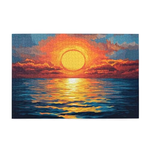 Puzzle 3000 Teile Sonnenuntergang Puzzle Meer DIY Kreative Holz Jigsaws für Erwachsene, Impossible Herausfordernde Familie Aktivität Spiele, Deko Wohnzimmer, Geschenke für Frauen 81x122cm E-1321 Puzzle 3000 Teile Sonnenuntergang Puzzle Meer DIY Kreative Holz Jigsaws für Erwachsene, Impossible Herausfordernde Familie Aktivität Spiele, Deko Wohnzimmer, Geschenke für Frauen 81x122cm E-1321 von Wehsaeho