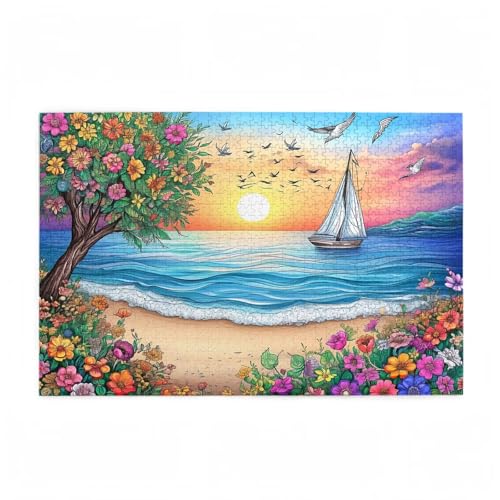 Puzzle 3000 Teile Sonnenuntergang Puzzle Meer DIY Kreative Holz Jigsaws für Erwachsene mit Geschenkbox Verpackung, Impossible Herausfordernde Familie Aktivität Spiele, Deko Wohnzimmer 81x122cm D-36 Puzzle 3000 Teile Sonnenuntergang Puzzle Meer DIY Kreative Holz Jigsaws für Erwachsene mit Geschenkbox Verpackung, Impossible Herausfordernde Familie Aktivität Spiele, Deko Wohnzimmer 81x122cm D-36 von Wehsaeho
