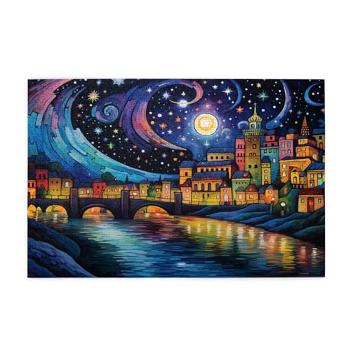 Puzzle 3000 Teile Sternenhimmel Puzzle Mond DIY Kreative Holz Jigsaws für Erwachsene, Impossible Herausfordernde Familie Aktivität Spiele, Deko Wohnzimmer, Geschenke für Frauen 81x122cm E-537 Puzzle 3000 Teile Sternenhimmel Puzzle Mond DIY Kreative Holz Jigsaws für Erwachsene, Impossible Herausfordernde Familie Aktivität Spiele, Deko Wohnzimmer, Geschenke für Frauen 81x122cm E-537 von Wehsaeho