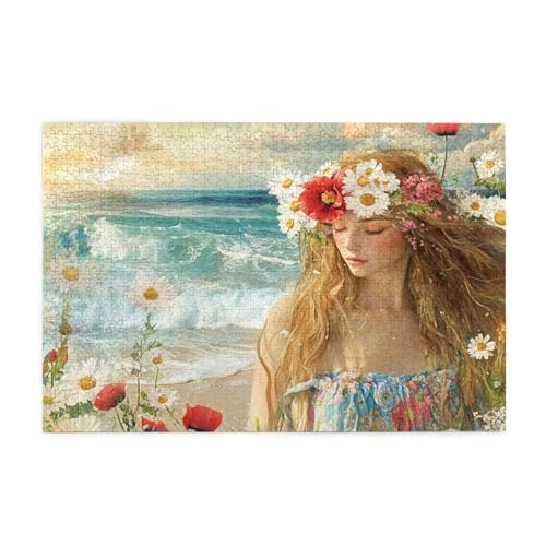 Puzzle 3000 Teile Strand Puzzle Frau DIY Kreative Holz Jigsaws für Erwachsene mit Geschenkbox Verpackung, Impossible Herausfordernde Familie Aktivität Spiele, Deko Wohnzimmer Geschenke 81x122cm E-1743 Puzzle 3000 Teile Strand Puzzle Frau DIY Kreative Holz Jigsaws für Erwachsene mit Geschenkbox Verpackung, Impossible Herausfordernde Familie Aktivität Spiele, Deko Wohnzimmer Geschenke 81x122cm E-1743 von Wehsaeho