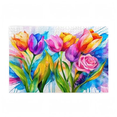 Puzzle 3000 Teile Tulpe Puzzle Farbe DIY Kreative Holz Jigsaws für Erwachsene mit Geschenkbox, Impossible Herausfordernde Familie Aktivität Spiele, Deko Wohnzimmer, Geschenke für Frauen 81x122cm D-55 Puzzle 3000 Teile Tulpe Puzzle Farbe DIY Kreative Holz Jigsaws für Erwachsene mit Geschenkbox, Impossible Herausfordernde Familie Aktivität Spiele, Deko Wohnzimmer, Geschenke für Frauen 81x122cm D-55 von Wehsaeho