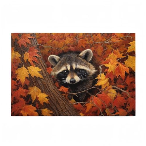 Puzzle 3000 Teile Waschbär Puzzle Herbst DIY Kreative Holz Jigsaws für Erwachsene mit Geschenkbox Verpackung, Impossible Herausfordernde Familie Aktivität Spiele, Deko Wohnzimmer 81x122cm D-143 Puzzle 3000 Teile Waschbär Puzzle Herbst DIY Kreative Holz Jigsaws für Erwachsene mit Geschenkbox Verpackung, Impossible Herausfordernde Familie Aktivität Spiele, Deko Wohnzimmer 81x122cm D-143 von Wehsaeho