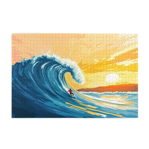 Puzzle 3000 Teile Wellen Puzzle Surfen DIY Kreative Holz Jigsaws für Erwachsene, Geschenkbox Verpackung, Impossible Herausfordernde Familie Aktivität Spiele, Deko Wohnzimmer Geschenke 81x122cm E-1734 Puzzle 3000 Teile Wellen Puzzle Surfen DIY Kreative Holz Jigsaws für Erwachsene, Geschenkbox Verpackung, Impossible Herausfordernde Familie Aktivität Spiele, Deko Wohnzimmer Geschenke 81x122cm E-1734 von Wehsaeho