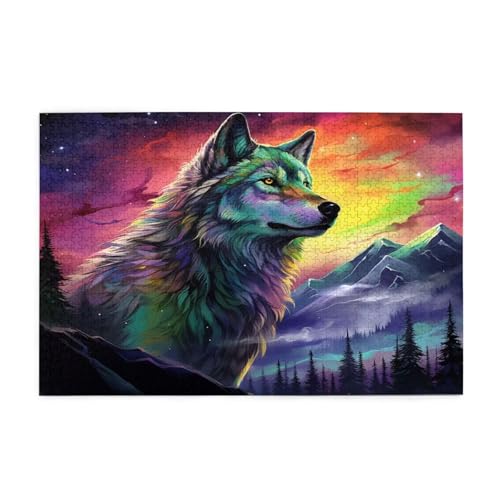 Puzzle 3000 Teile Wolf Puzzle Berg DIY Kreative Holz Jigsaws für Erwachsene mit Geschenkbox Verpackung, Impossible Herausfordernde Familie Aktivität Spiele, Deko Wohnzimmer Geschenke 81x122cm E-63 Puzzle 3000 Teile Wolf Puzzle Berg DIY Kreative Holz Jigsaws für Erwachsene mit Geschenkbox Verpackung, Impossible Herausfordernde Familie Aktivität Spiele, Deko Wohnzimmer Geschenke 81x122cm E-63 von Wehsaeho