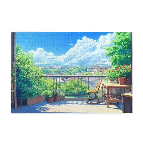 Puzzle 3000 Teile Wolke Puzzle Landschaft DIY Kreative Holz Jigsaws für Erwachsene mit Geschenkbox Verpackung, Impossible Herausfordernde Familie Aktivität Spiele, Wanddeko Geschenke 81x122cm E-1389 von Wehsaeho