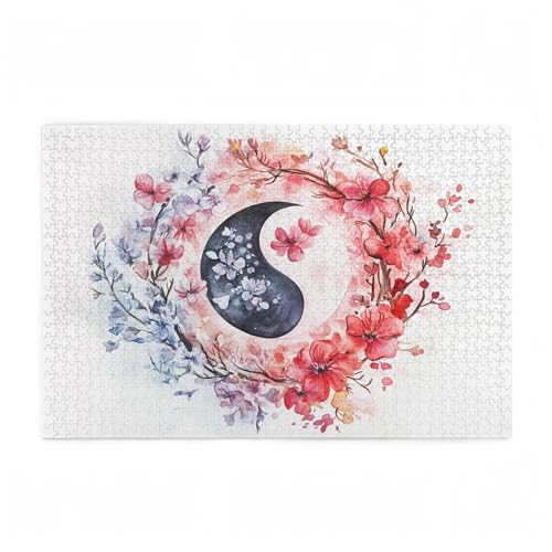 Puzzle 3000 Teile Yin und Yang Puzzle Blume DIY Kreative Holz Jigsaws für Erwachsene mit Geschenkbox Verpackung, Impossible Herausfordernde Familie Aktivität Spiele, Deko Wohnzimmer 81x122cm D-365 Puzzle 3000 Teile Yin und Yang Puzzle Blume DIY Kreative Holz Jigsaws für Erwachsene mit Geschenkbox Verpackung, Impossible Herausfordernde Familie Aktivität Spiele, Deko Wohnzimmer 81x122cm D-365 von Wehsaeho